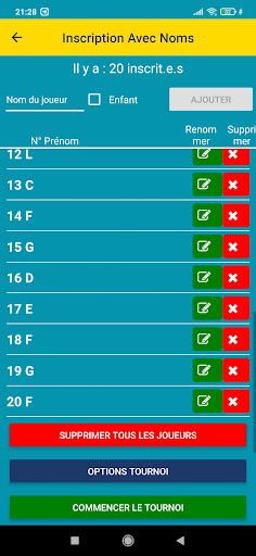 Tournois Pétanque App