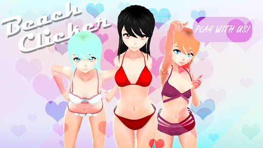 Beach Clicker: cute anime girl PC