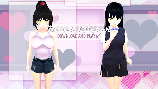 Beach Clicker: cute anime girl PC版