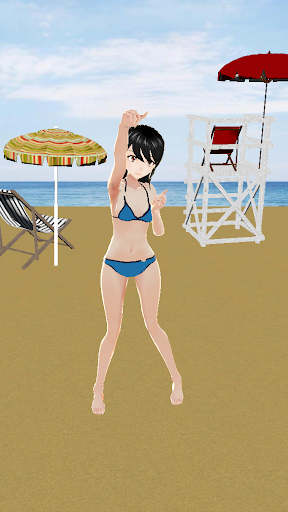 Beach Clicker: cute anime girl PC版