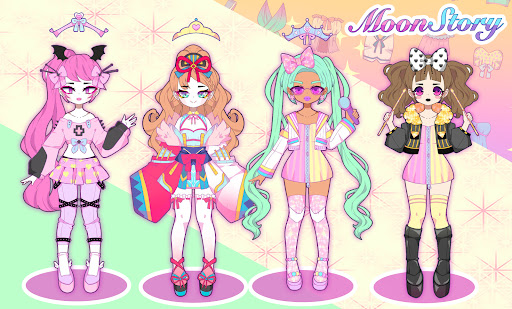 Moon Story dress up girl game الحاسوب