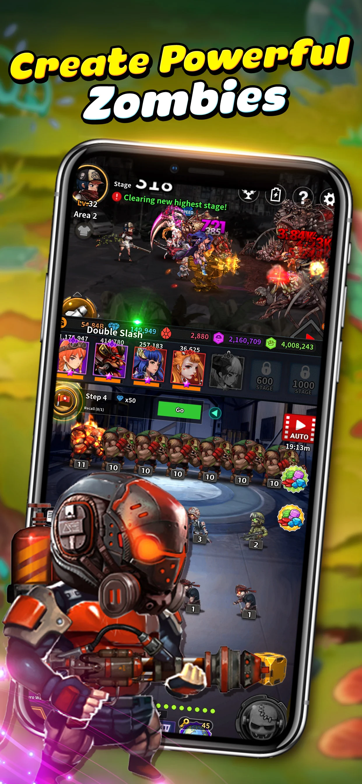 Merge Zombie : idle RPG PC