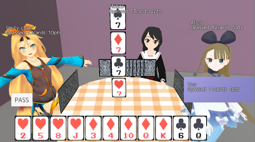 Sevens card game