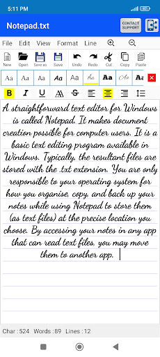 Edit Text Files TXT File Maker PC