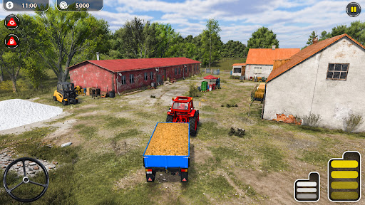 Wiejska farma traktorów 3D