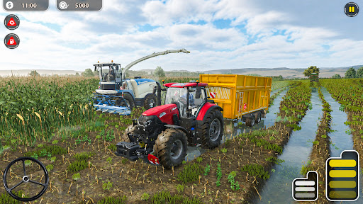 Wiejska farma traktorów 3D