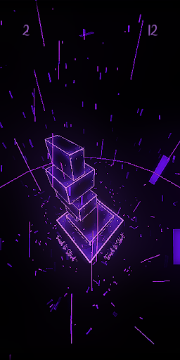 Neon Stack 3D - Empilhe blocos