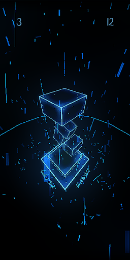 Neon Stack 3D - Empilhe blocos