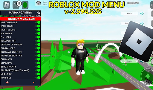 Mod Menu For RBX الحاسوب