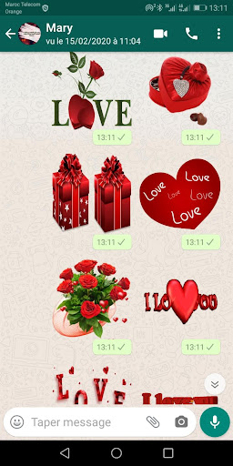 WASticker - Love stickers پی سی