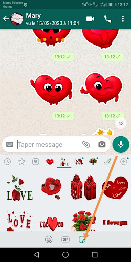 WASticker - Love stickers پی سی