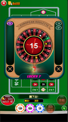 Roulette Casino Game Bar 777