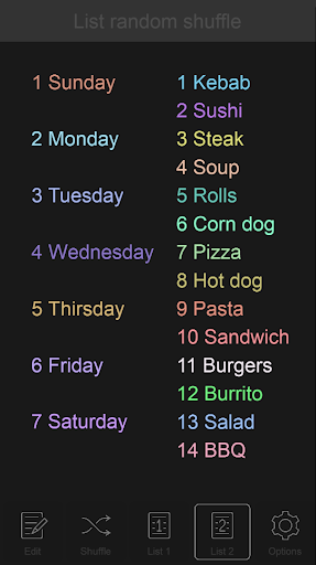List random shuffle পিসি