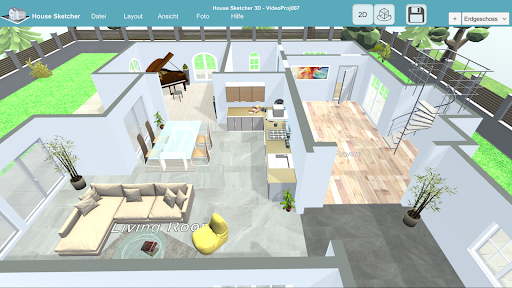 komputer HOUSE SKETCHER | 3D FLOOR PLAN
