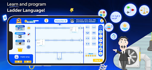 PLC Simulator Ladder & Arduino PC版