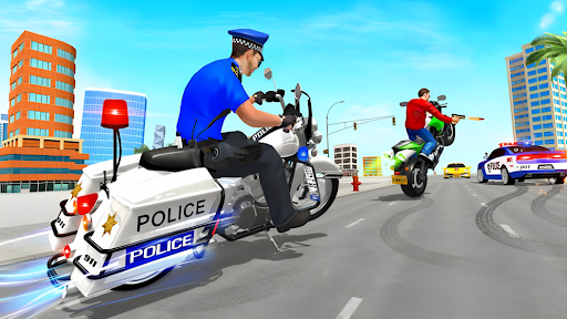 पुलिस बाइक 3डी