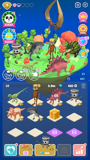Merge Brainrot vs Dinosaur