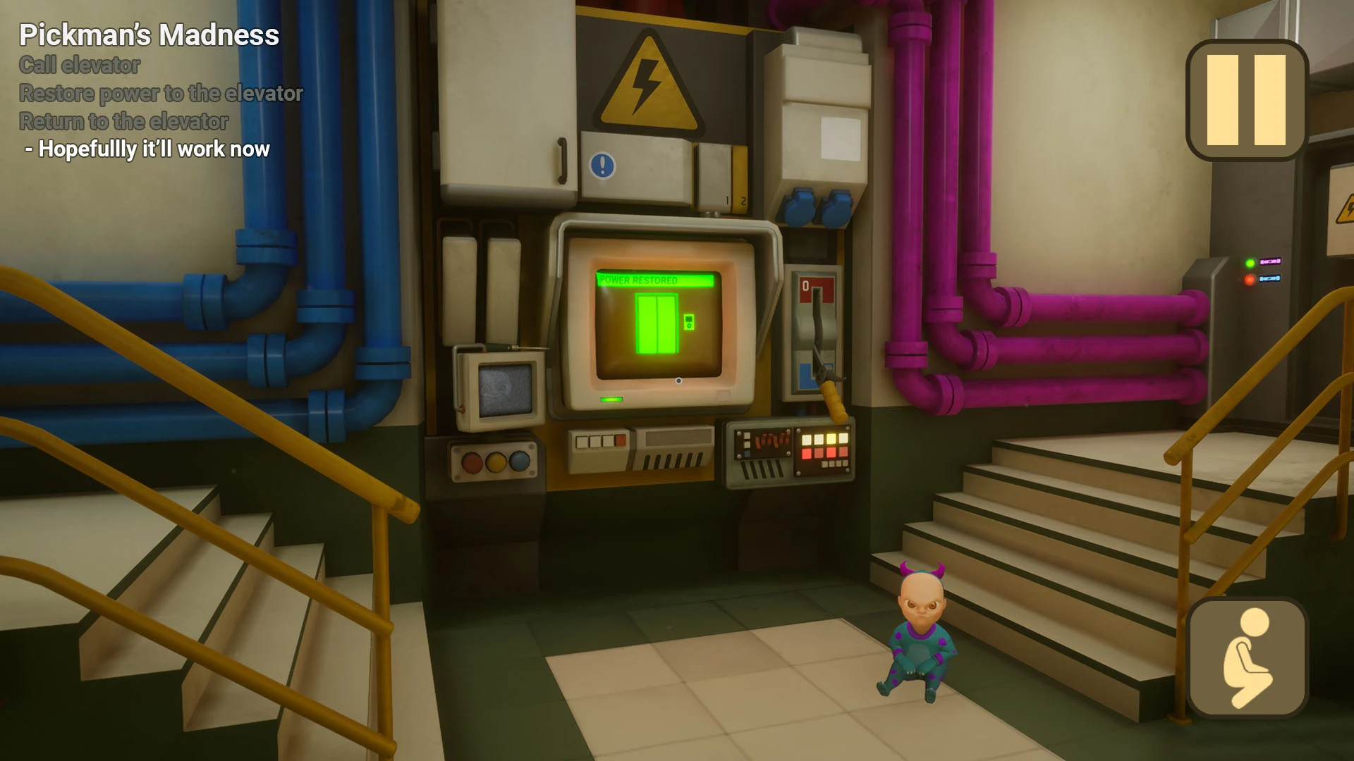 The Baby In Yellow الحاسوب