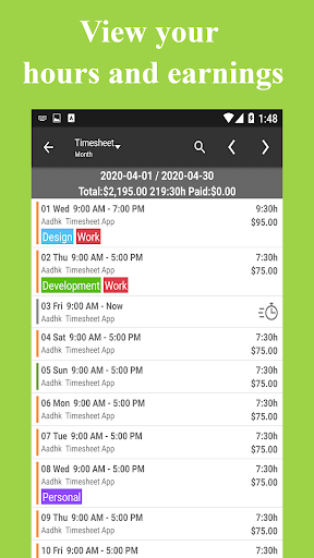 komputer Timesheet - Work Hours Tracker