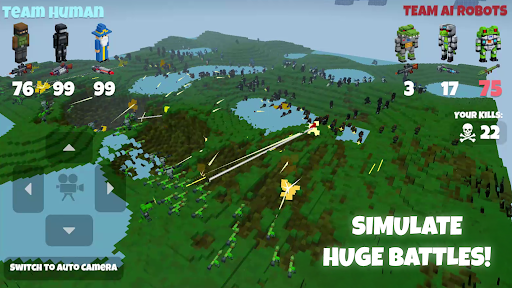 komputer Humans vs Ai: Battle Simulator