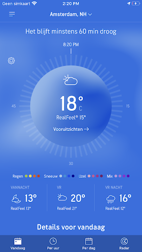 AccuWeather weerbericht PC