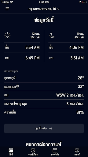 AccuWeather พยากรณ์อากาศ