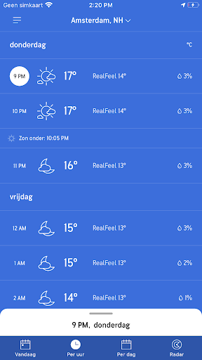 AccuWeather weerbericht PC