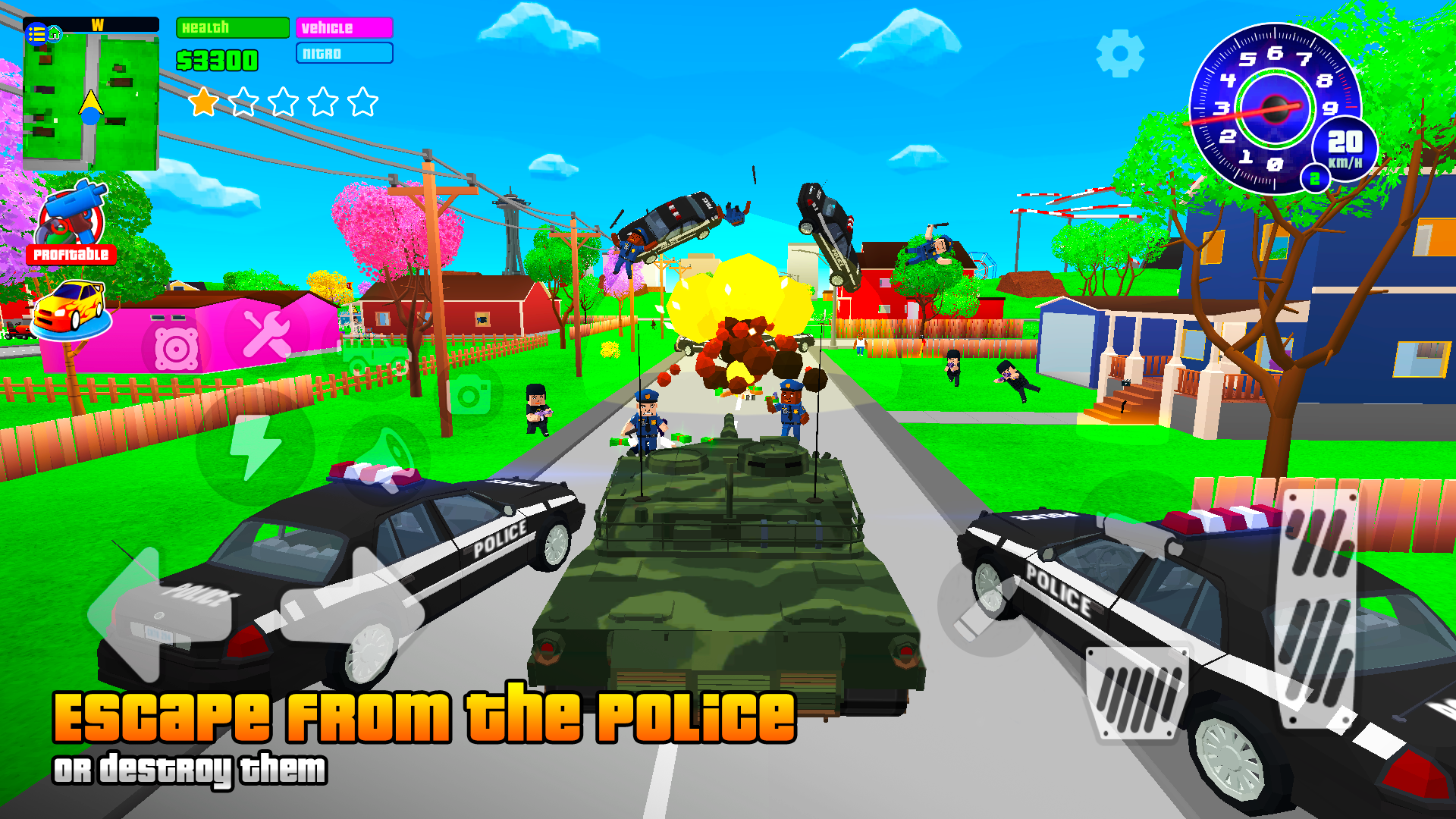 Gangs Wars: Pixel Shooter RP الحاسوب