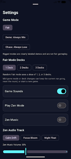 High or Low with Zen Mode PC