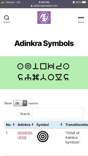 Adinkra Alphabet PC