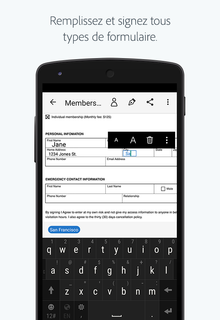 Adobe Fill & Sign : remplir des formulaires PDF
