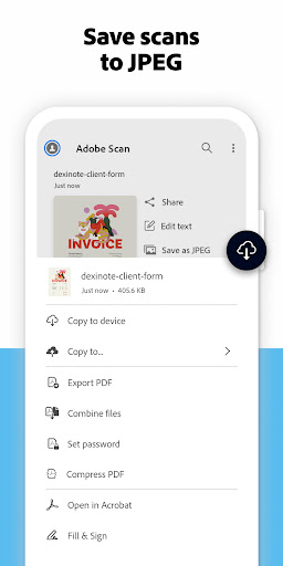 Adobe Scan: PDF Scanner, OCR ПК