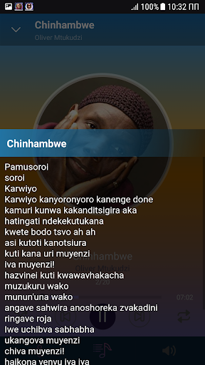 Oliver Mtukudzi songs texts پی سی