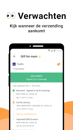 AfterShip Pakket Tracker PC