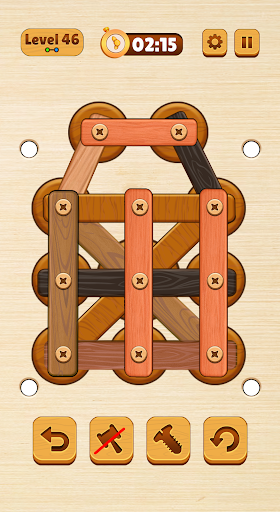 Wood Nuts & Bolt: Screw Puzzle PC