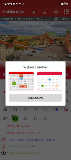 Polska Kalendarz 2025 PC