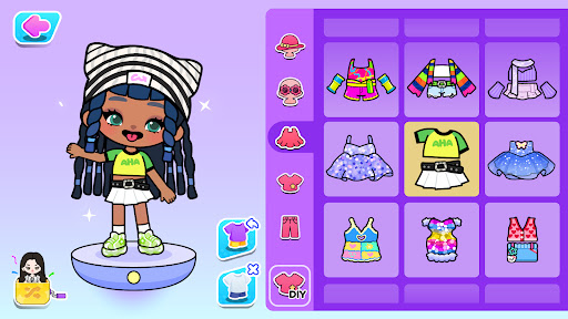 komputer Aha World: Doll Dress-Up Game