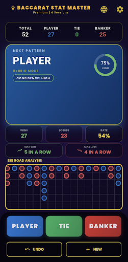 komputer Baccarat Stat Master