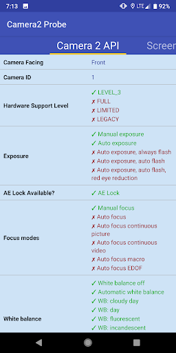 Camera2 API Probe PC