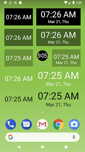 Deniz: Big clock full screen PC