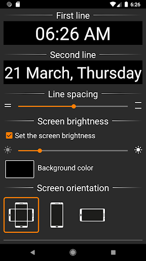 Deniz: Big clock full screen PC