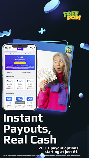 Play games earn money: Freedom پی سی