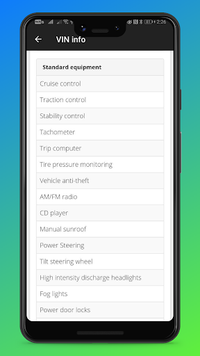 VIN info - free vin decoder fo PC