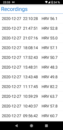 HRV Monitor - HF Variabilität PC