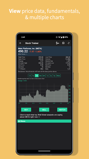 Stock Trainer: Virtual Trading پی سی