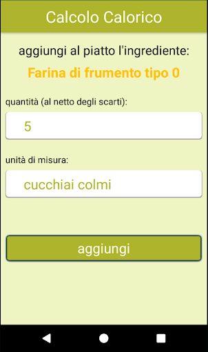 Calcolo Calorico PC