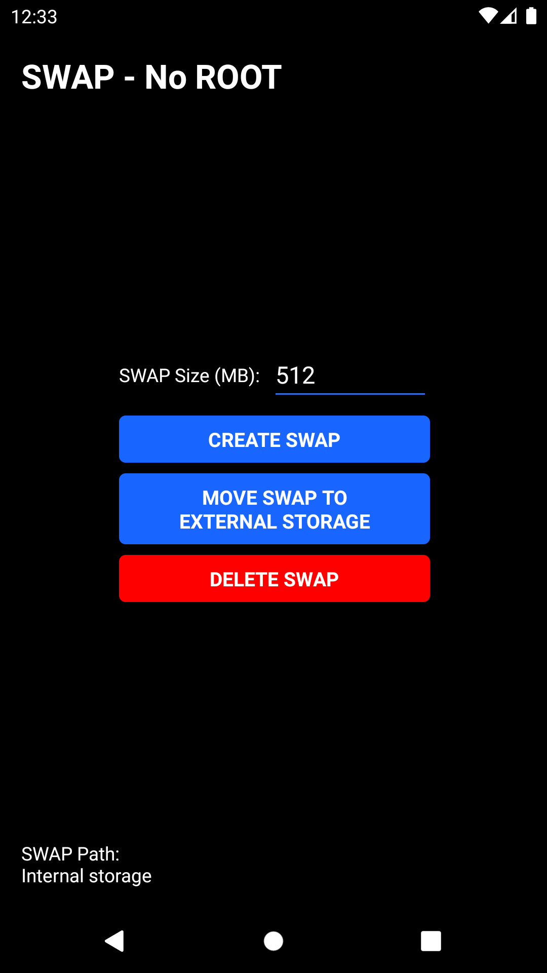 SWAP - No ROOT PC