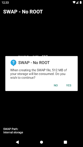 SWAP - No ROOT