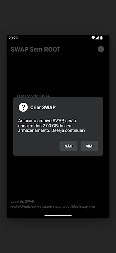 SWAP Sem ROOT