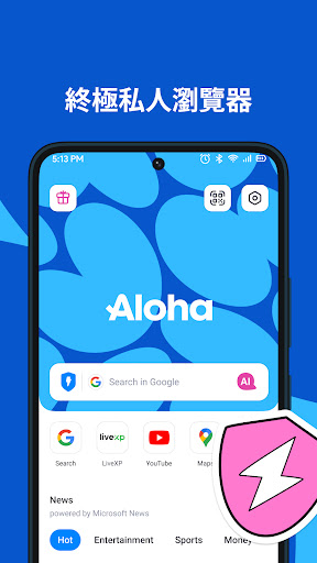 Aloha Browser + 私人VPN